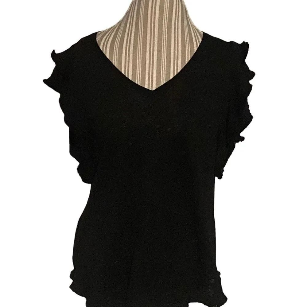 Chicos size 2 (large) linens blend top excellent condition see pics